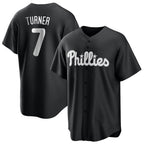 P.Phillies #7 Trea Turner Player Black Alt Fashion Home Game Fdoa Stitched Jerseys
