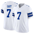 D.Cowboys #7 Rashan Gary Player White Limited Vapor F.U.S.E. Home Game Gdoa Stitched Jerseys