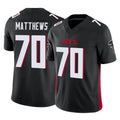 A.Falcons #70 Jake Matthews Player Black Vapor F.U.S.E. Limited Gdoa Stitched Jerseys