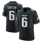 P.Eagles #6 DeVonta Smith Player Black Game Home Gdoa Stitched Jerseys