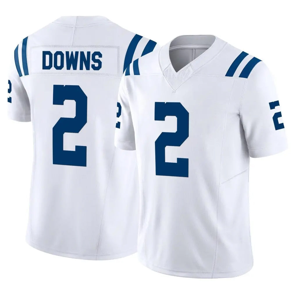 IN.Colts #2 Josh Downs Player White Limited Vapor F.U.S.E. Home Game Gdoa Stitched Jerseys