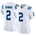 IN.Colts #2 Josh Downs Player White Limited Vapor F.U.S.E. Home Game Gdoa Stitched Jerseys