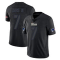 NE.Patriots #7 Carlton Davis III Player Black Impact LImited Home Game Gdoa Stitched Jerseys