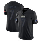 NE.Patriots #7 Carlton Davis III Player Black Impact LImited Home Game Gdoa Stitched Jerseys