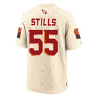 A.Cardinals #55 Dante Stills Player Cream Rivalries Collection Game Gdoa Stitched Jerseys