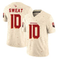 A.Cardinals #10 Josh Sweat Player Cream Rivalries Collection Vapor Limited Home Game Gdoa Stitched Jerseys