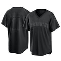 C.Reds #11 Barry Larkin Player Black T-shirt Game Home Gdoa Stitched Jerseys