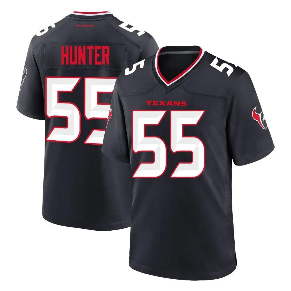 H.Texans #55 Danielle Hunter Player Navy Team Home Game Gdoa Stitched Jerseys