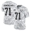 IN.Colts #71 Matt Goncalves Player Arctic Camo Salute To Service Limited Game Gdoa Stitched Jerseys
