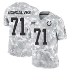 IN.Colts #71 Matt Goncalves Player Arctic Camo Salute To Service Limited Game Gdoa Stitched Jerseys