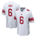 NY.Giants #6 Jaxson Dart Player White Home Game Gdoa Stitched Jerseys
