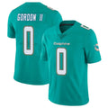 M.Dolphins #0 Ollie Gordon II Player Aqua Limited Vapor Untouchable Home Game Gdoa Stitched Jerseys