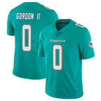 M.Dolphins #0 Ollie Gordon II Player Aqua Limited Vapor Untouchable Home Game Gdoa Stitched Jerseys