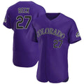 C.Rockies #27 Jordan Beck Player Purple Limited Elite Home Gdoa Stitched Jerseys