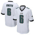 P.Eagles #6 DeVonta Smith Player White Home Game Gdoa Stitched Jerseys