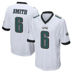 P.Eagles #6 DeVonta Smith Player White Home Game Gdoa Stitched Jerseys