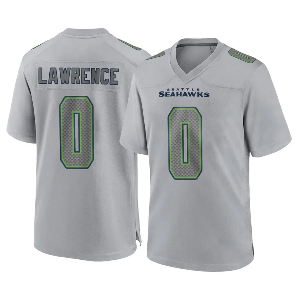 S.Seahawks #0 DeMarcus Lawrence Player Gray Atmosphere Fashion Home Game Gdoa Stitched Jerseys