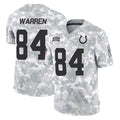 IN.Colts #84 Tyler Warren Player Arctic Camo Salute To Service Limited Game Gdoa Stitched Jerseys