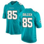M.Dolphins #85 Greg Dulcich Player Aqua Home Game Gdoa Stitched Jerseys