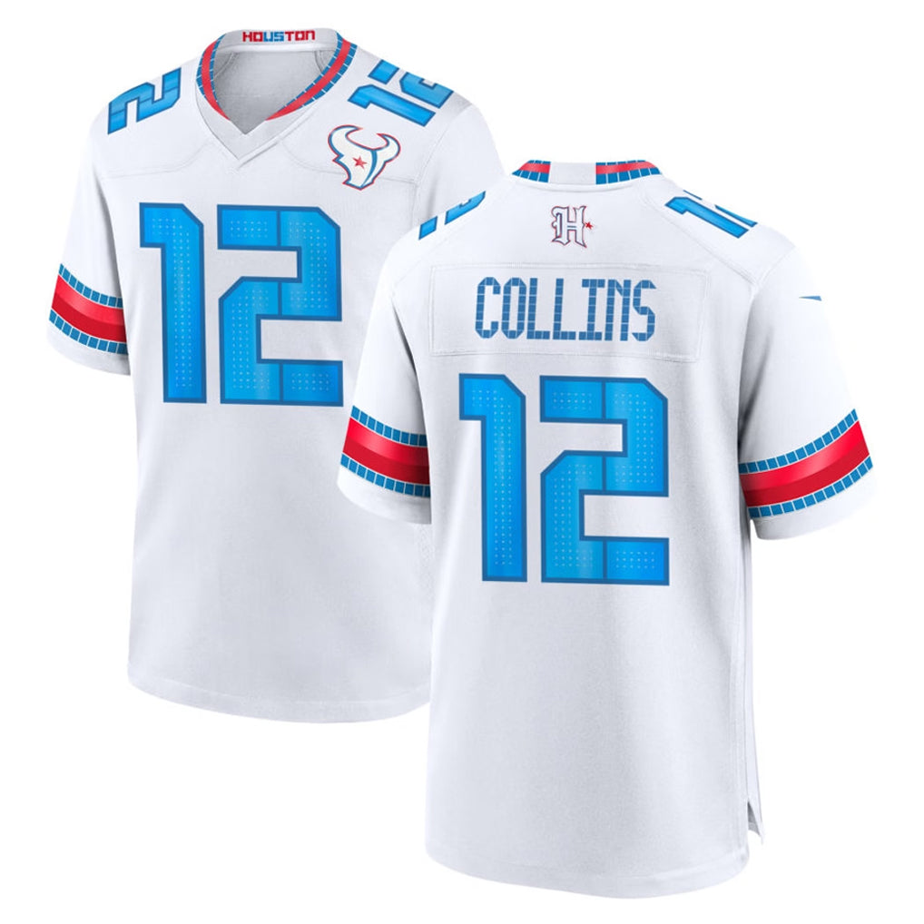H.Texans #12 Nico Collins Player Whtie 2026 Rivalries Vapor Home Game Gdoa Stitched jerseys