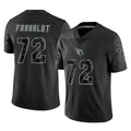 A.Cardinals #72 Hjalte Froholdt Player Black RFLCTV Limited Home Game Gdoa Stitched Jerseys