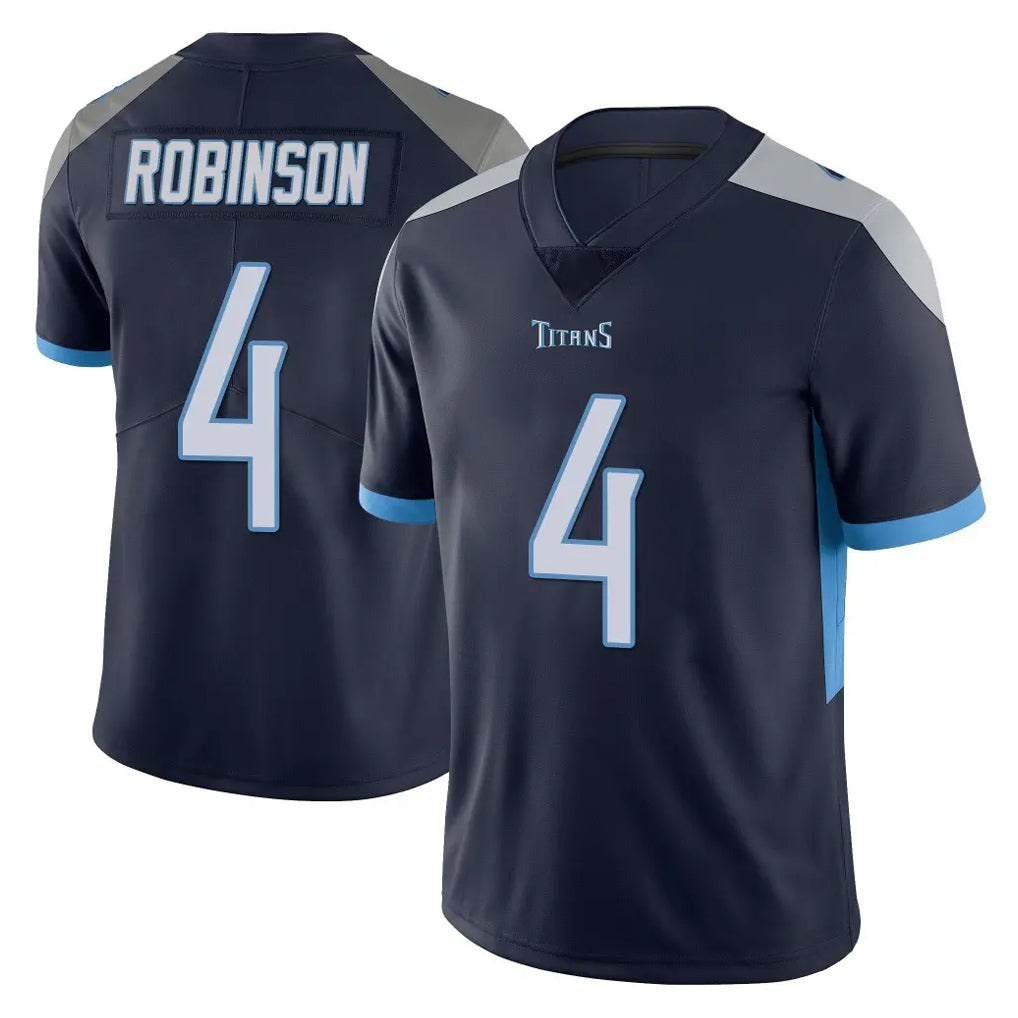 T.Titans #4 Wan'Dale Robinson Player Navy Limited Vapor Untouchable Home Game Gdoa Stitched Jerseys
