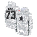 D.Cowboys #73 Tyler Smith Player Arctic Camo Salute to Service Hoodies Limited Game Gdoa Stitched Jerseys