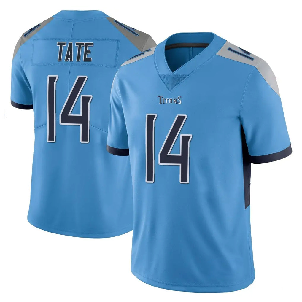 T.Titans #14 Carnell Tate Player Light Blue Limited Vapor Untouchable Home Game Gdoa Stitched Jerseys