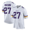 M.Vikings #27 Jordan Mason Player White Home Game Gdoa Stitched Jerseys