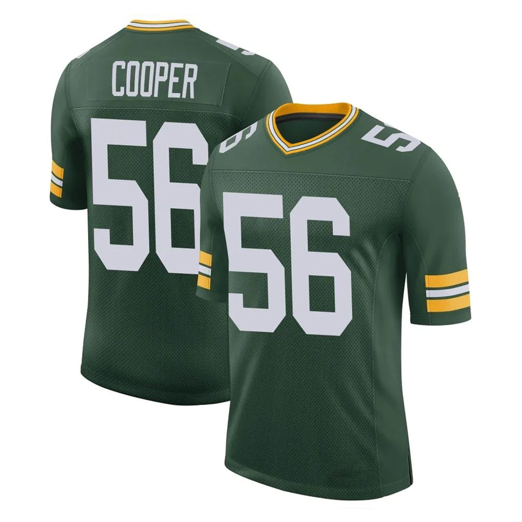 GB.Packers #56 Edgerrin Cooper Player Green Limited Classic Home Game Gdoa Stitched Jerseys