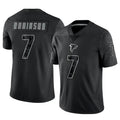 A.Falcons #7 Bijan Robinson Player Black RFLCTV Limited Gdoa Stitched Jerseys
