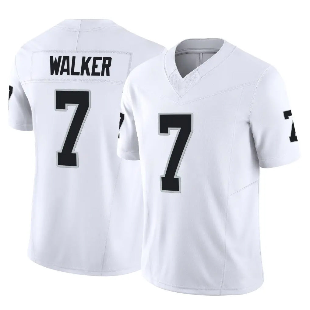 LV.Raiders #7 Quay Walker Player White Limited Vapor F.U.S.E. Home Game Gdoa Stitched Jerseys