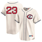 C.Cubs #23 Ryne Sandberg Player Cream Field of Dreams Limited Home Game Gdoa Stitched Jerseys