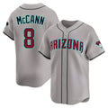 A.Diamondbacks #8 James McCann Player Gray Limited Alternate Stitched Jersey
