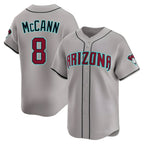 A.Diamondbacks #8 James McCann Player Gray Limited Alternate Stitched Jersey