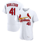 St. Louis Cardinals #41 Alec Burleson Player White Home Limited Elite Fdoa Stitched Jerseys