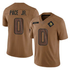M.Vikings #0 Ivan Pace Jr. Player Brown Salute To Service Limited Gdoa Stitched Jerseys