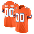 Custom D.Broncos Orange Limited Alternate Vapor F.U.S.E. Throwback Game Any Name & Numbers Gdoa Stitched Jerseys