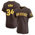 S.Diego Padres #34 Michael King Player Brown Home Limited Elite Fdoa Stitched Jerseys