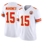 KC.Chiefs #15 Patrick Mahomes Player White Limited Vapor F.U.S.E. Home Game Gdoa Stitched Jerseys