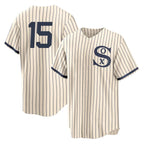 C.White Sox #15 Sean Newcomb Player Cream Field of Dreams Home Game Gdoa Stitched Jerseys