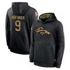 D.Broncos #9 Talanoa Hufanga Player Black Salute to Service Pullover Hoodies Limited Gdoa Stitched Jerseys