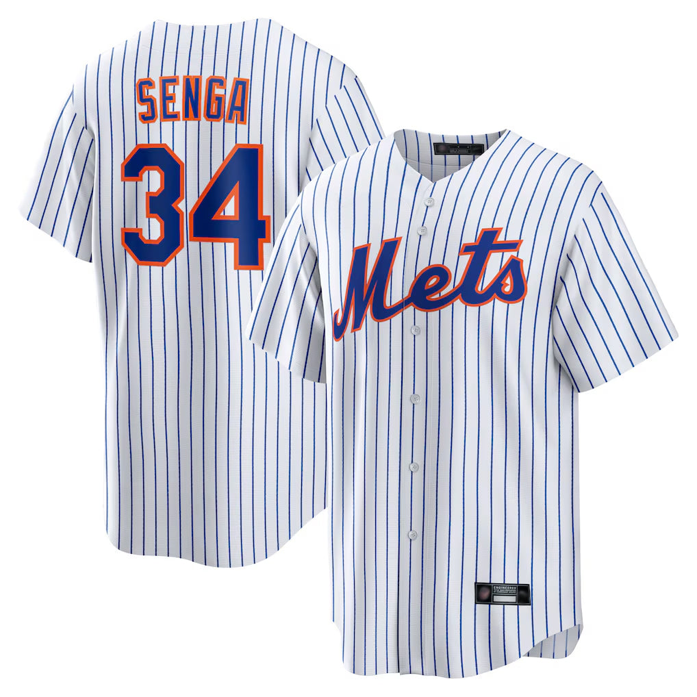 NY.Mets #34 Kodai Senga Player White Home Replica Fdoa Stitched Jerseys