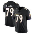 B.Ravens #79 Ronnie Stanley Player Black Vapor Untouchable Limited Home Game Gdoa Stitched Jerseys