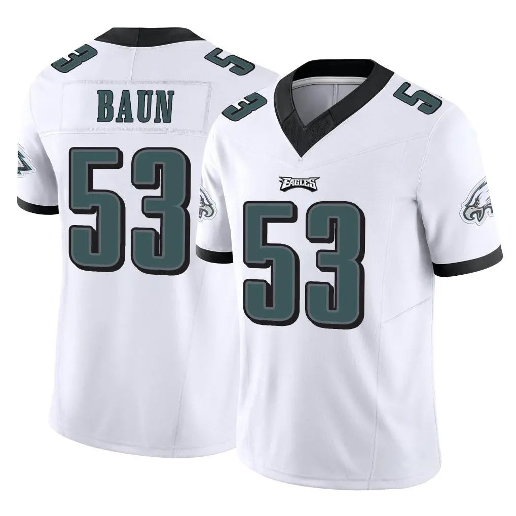 P.Eagles #53 Zack Baun Player White Limited Vapor F.U.S.E. Home Game Gdoa Stitched Jerseys