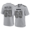 LV.Raiders #69 Adam Butler Player Gray Atmosphere Fashion Limited Game Gdoa Stitched Jerseys