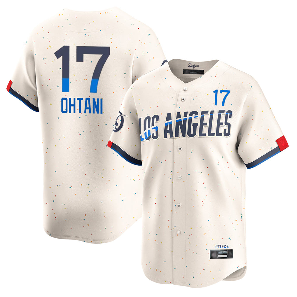 LA.Dodgers #17 Shohei Ohtani Player Cream City Connect Limited Home Fdoa Stitched Jerseys