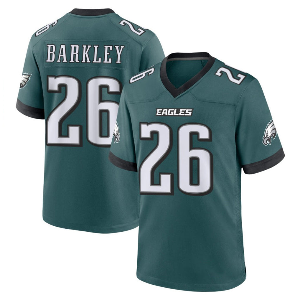 P.Eagles #26 Saquon Barkley Player Green Home Game Gdoa Stitched Jerseys
