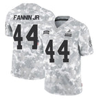 C.Browns #44 Harold Fannin Jr. Player Arctic Camo Salute to Service Limited Home Game Gdoa Stitched Jerseys