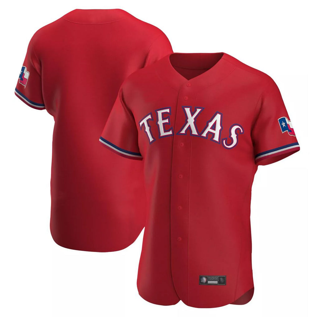 Custom T.Rangers Red Limited Elite Home Game Any Name & Number Gdoa Stitched Jerseys